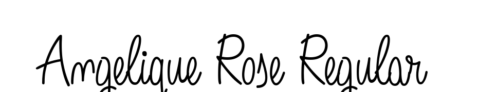 Angelique Rose Regular Scarica Caratteri Gratis